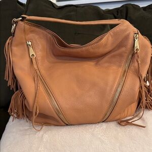 REBECCA MINKOFF FRINGE LEATHER PURSE